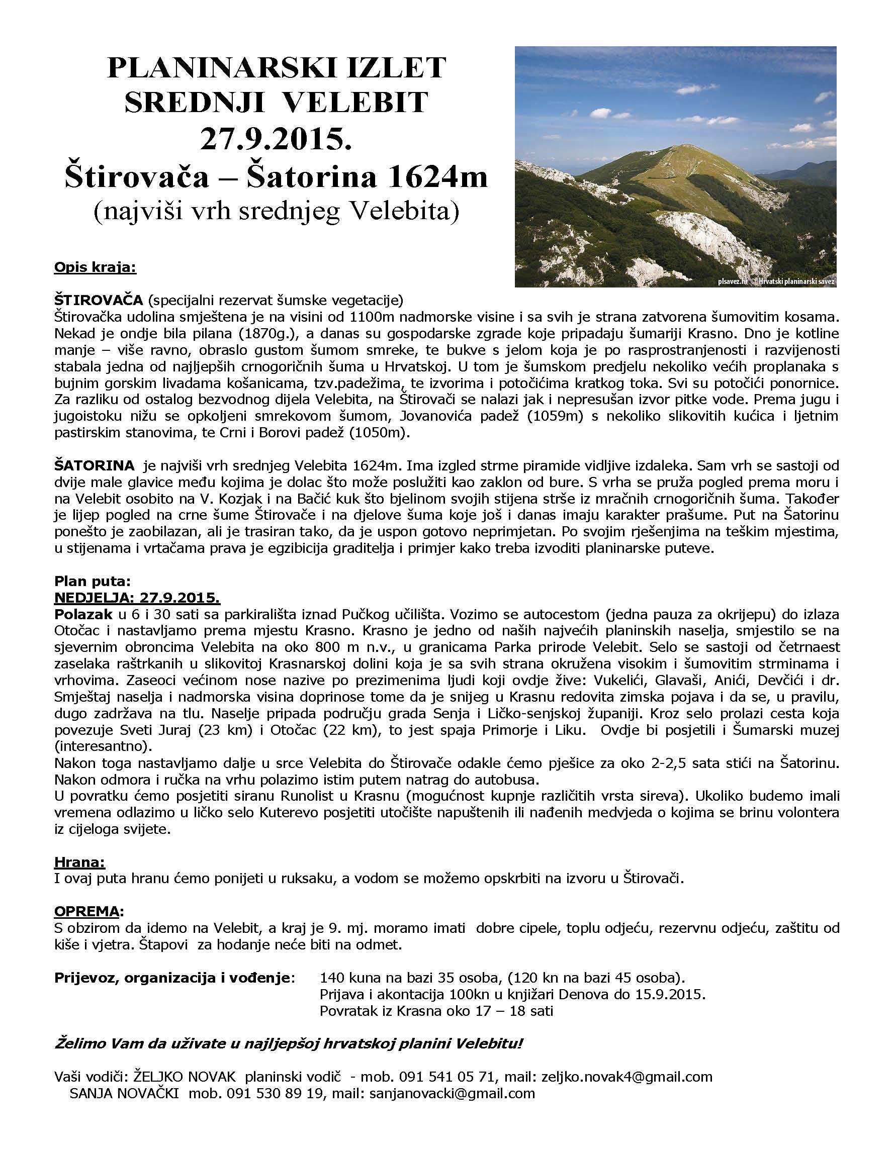 SREDNJI  VELEBIT ŠATORINA 27.9.2015. Page 1